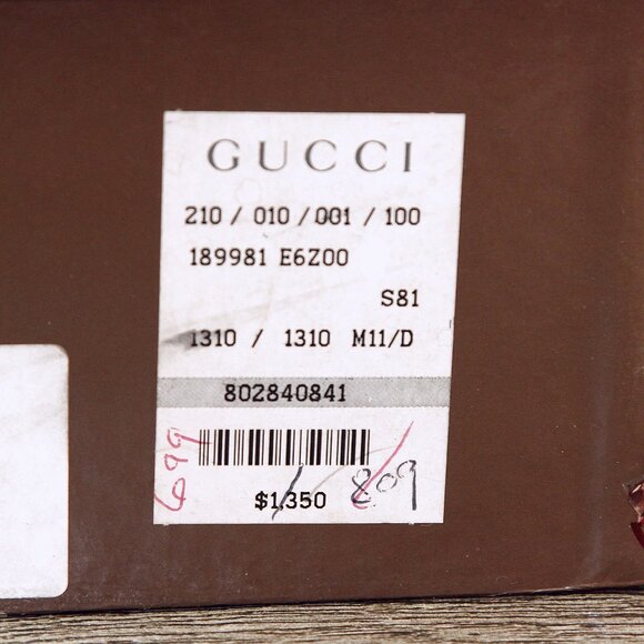 $ 1350 Genuine Lizard GUCCI Loafers 11.5 D Orig Box Orig Trees * add $26 Reptan - Picture 4 of 16